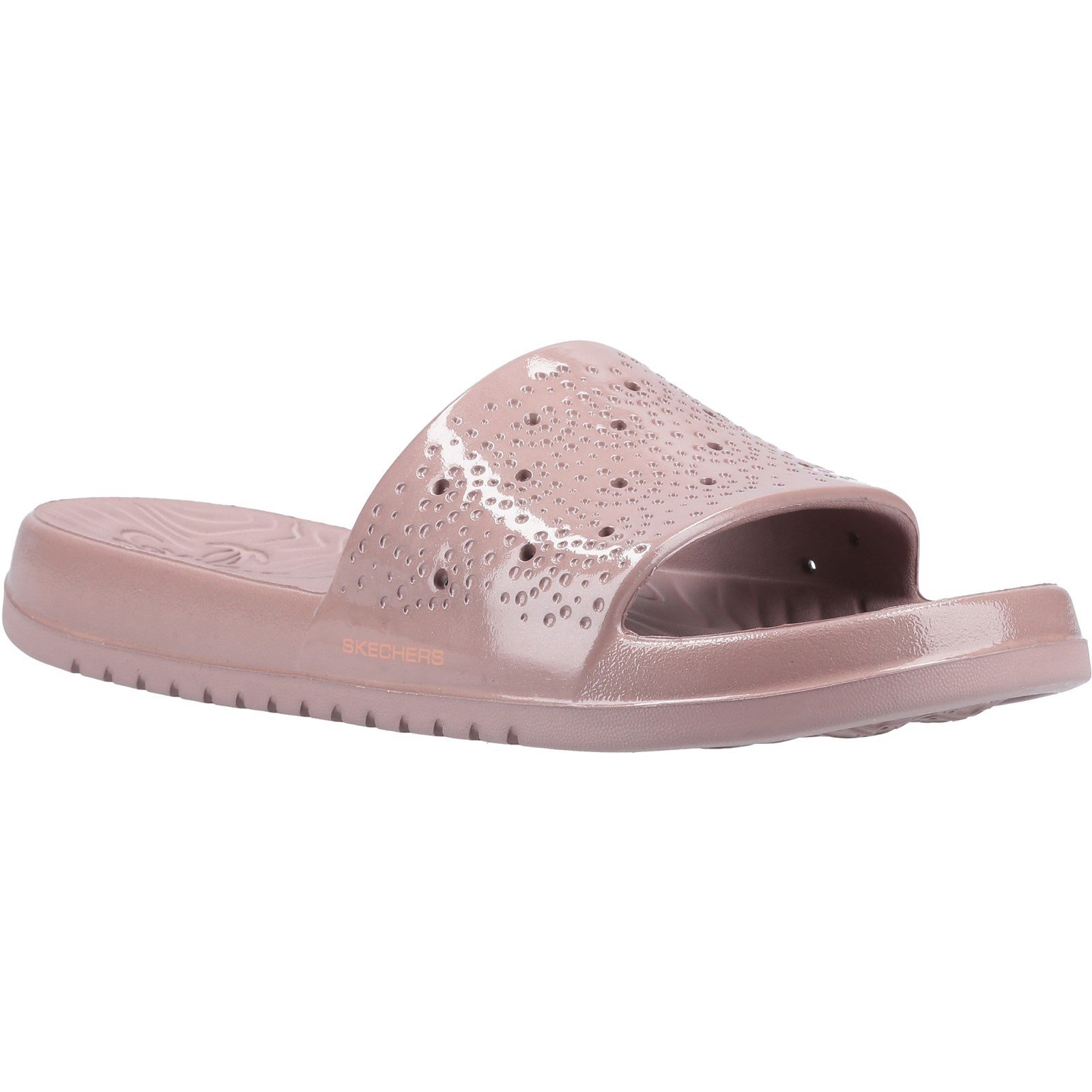 Skechers Women's Gleam Sizzling Slide Sandal Rose Gold 32373 - Rose Gold 8