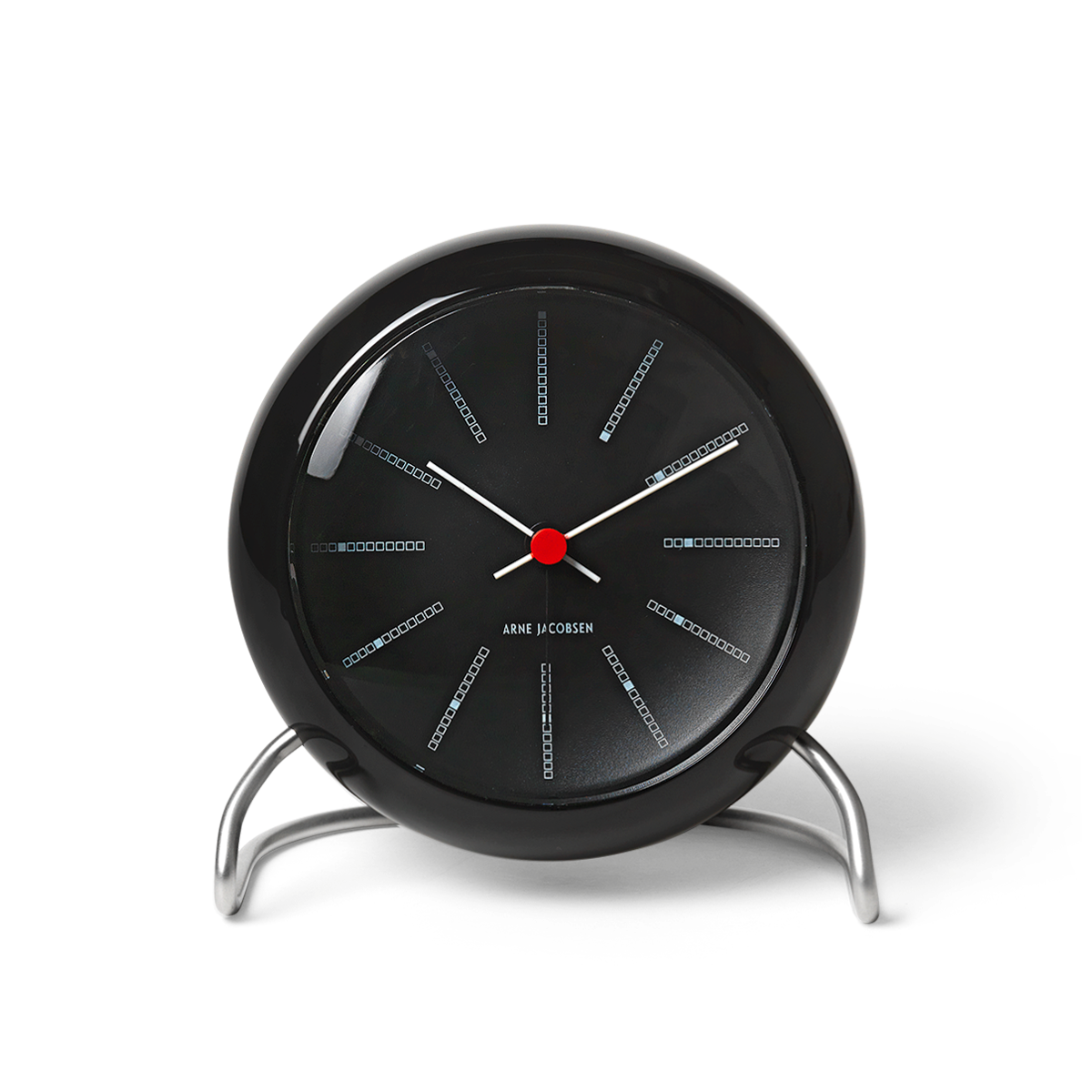 Arne Jacobsen - Bankers Table ​Clock ​ - Black (43680)