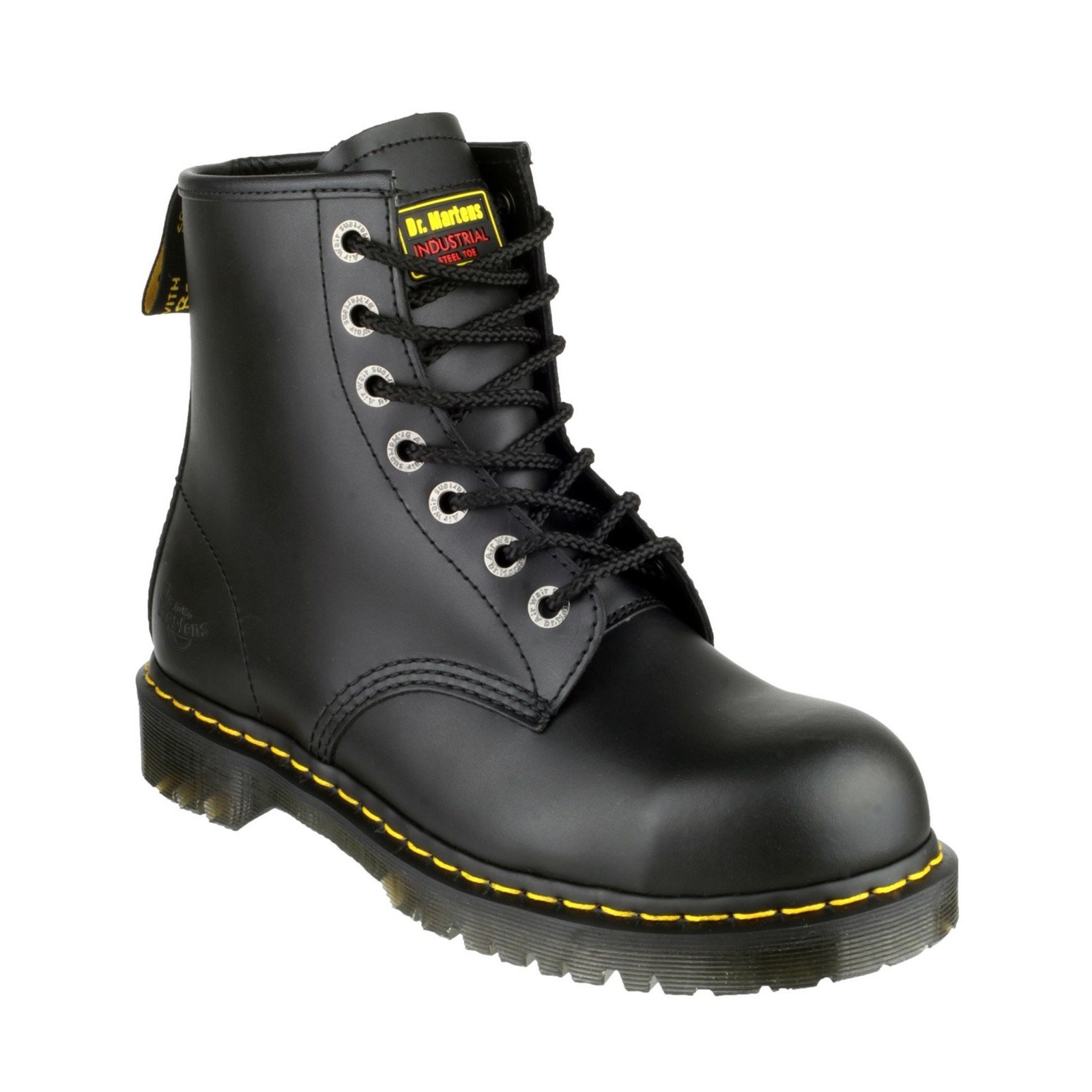 Dr Martens Unisex Icon Lace up Safety Boot Black 19498 - Black 6