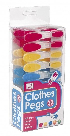 151 Soft Grip Pegs Pack of 20
